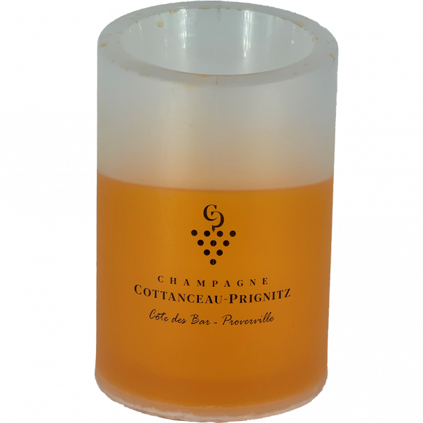 Champagne OTTANCEAU-PRIGNITZ seau givré, seau à champagne orange